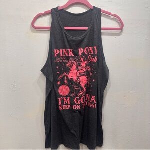 EUC Women’s XL Pink Pony Club Graphic Tank Top
